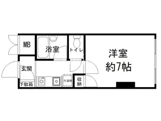 グランタック河原町五条【4階】の間取り