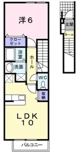 カルチャード【2階】の間取り