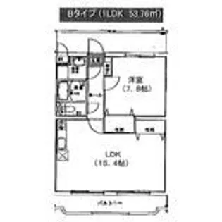 パンヴィラジュ【1階】の間取り