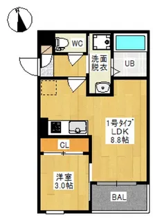 REGALEST LB 下伊福【2階】の間取り
