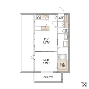 cotton town 横濱【4階】の間取り