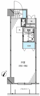 エストレーヴ文京神楽坂【2階】の間取り