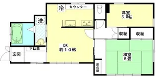 ハウスオリーブ【1階】の間取り