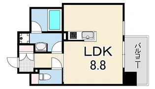 ジオエント阪神西宮【2階】の間取り