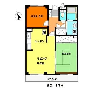 アメニティM1【1階】の間取り