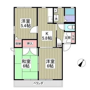 コーラル【1階】の間取り