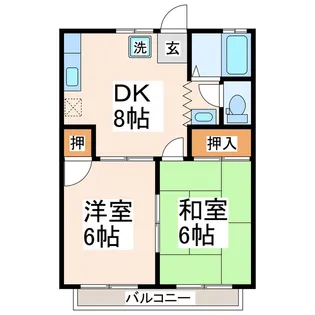 ロイヤルハイツT【1階】の間取り