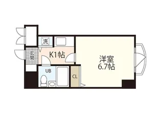 ダイアパレス横川公園【5階】の間取り