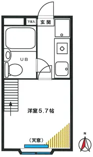 エミネス三丁目【2階】の間取り