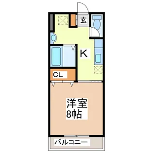 レジデンス鷹辻【1階】の間取り