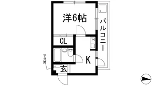 サンライズウエムラ【2階】の間取り