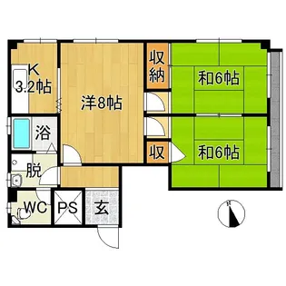 蝦名ビル【3階】の間取り