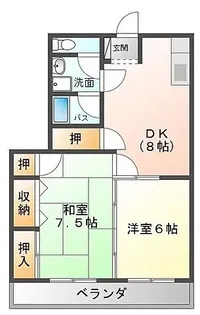 セントラルアベニュー【3階】の間取り