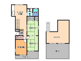 第1サンハイツみゆき【3階】の間取り