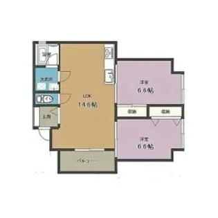 フジミパレス御門台【1階】の間取り