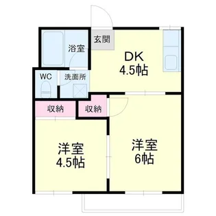 フォーブル掛川【1階】の間取り