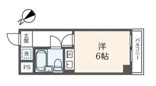 プラーズ日の出町【7階】の間取り