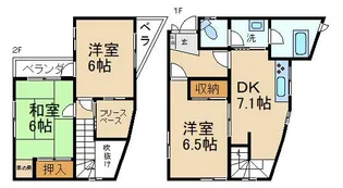 大阪府枚方市伊加賀南町【一戸建】の間取り