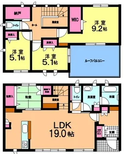 千葉県印西市牧の原4【一戸建】の間取り
