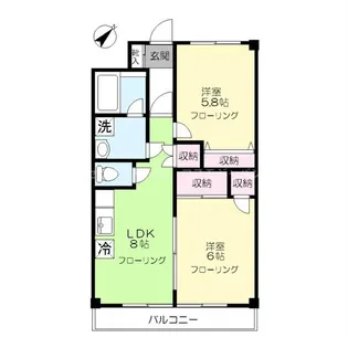 サンモールホンマ【3階】の間取り