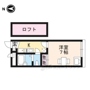 レオパレス桜【2階】の間取り