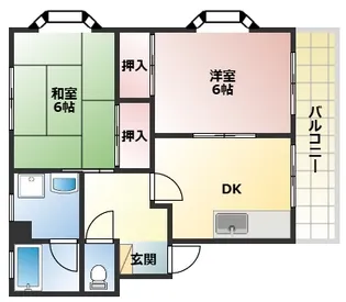 ソレイユ明石【2階】の間取り