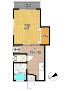 ハイム橋爪【2階】の間取り