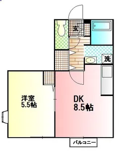 プラシード【1階】の間取り
