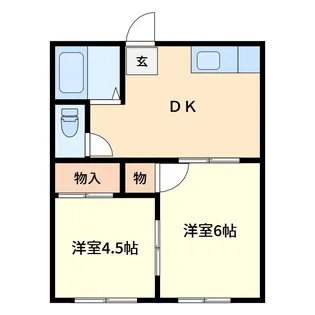 ハウス金子【1階】の間取り