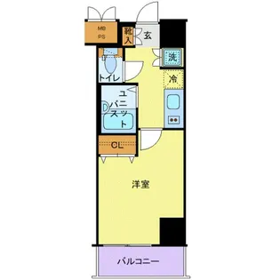 クレイシア池上【7階】の間取り