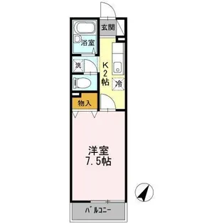 ヴィラフローラI【1階】の間取り