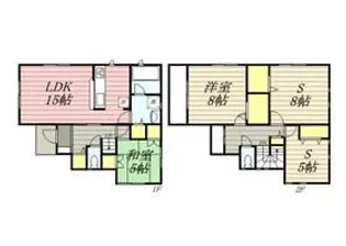 神奈川県横浜市金沢区六浦南2【一戸建】の間取り