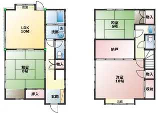 広島県呉市長ノ木町【一戸建】の間取り