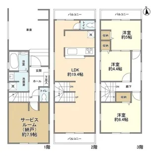 埼玉県川口市前川3【一戸建】の間取り