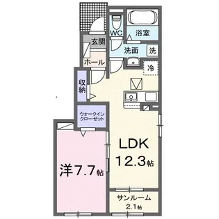 新潟県柏崎市半田3【アパート】の間取り