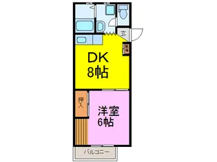 ホワイトハウス【2階】の間取り
