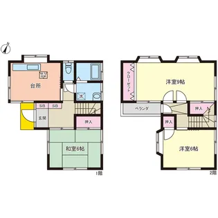 東京都江戸川区上篠崎2【一戸建】の間取り