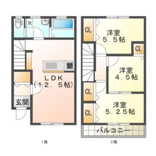 三重県鈴鹿市下箕田2【一戸建】の間取り
