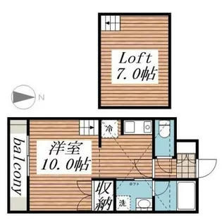 ララヒルズPart1【2階】の間取り