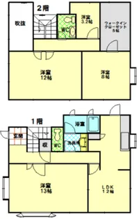 広島県廿日市市宮内【一戸建】の間取り