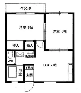 グリーンリーフ【2階】の間取り