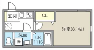 レピュア北千住レジデンスIII【1階】の間取り