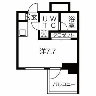 クラリッサ横浜アレッタ【2階】の間取り