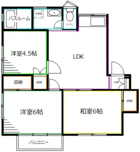 東京都中野区白鷺3【アパート】の間取り