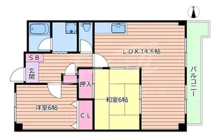 奥センチュリーハイツIII【2階】の間取り