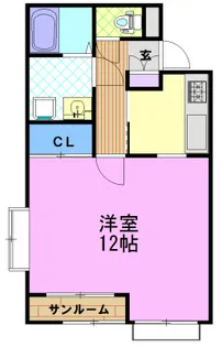 ハイツSE A【2階】の間取り