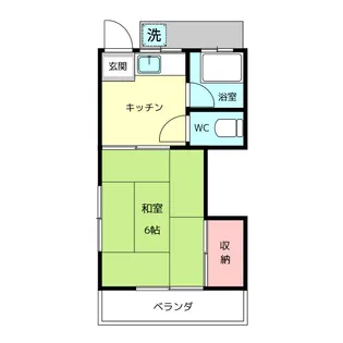 三富士荘【1階】の間取り