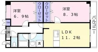 織花舘【4階】の間取り