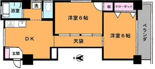 西葛西ユニオンビル【5階】の間取り