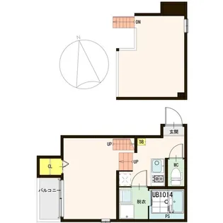 1Kの間取り画像